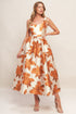 autumnal-floral-woven-midi-dress Flying Tomato - Sophia's StyleDRESSES-1